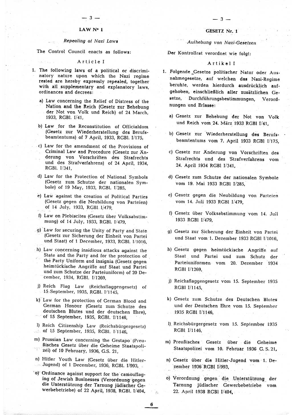 Amtsblatt des Kontrollrats (ABlKR) in Deutschland 1945, Seite 6/2 (ABlKR Dtl. 1945, S. 6/2)