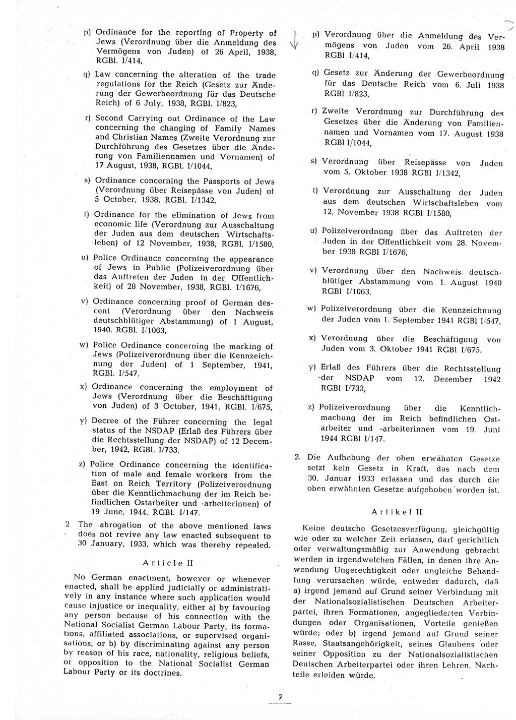 Amtsblatt des Kontrollrats (ABlKR) in Deutschland 1945, Seite 7/2 (ABlKR Dtl. 1945, S. 7/2)