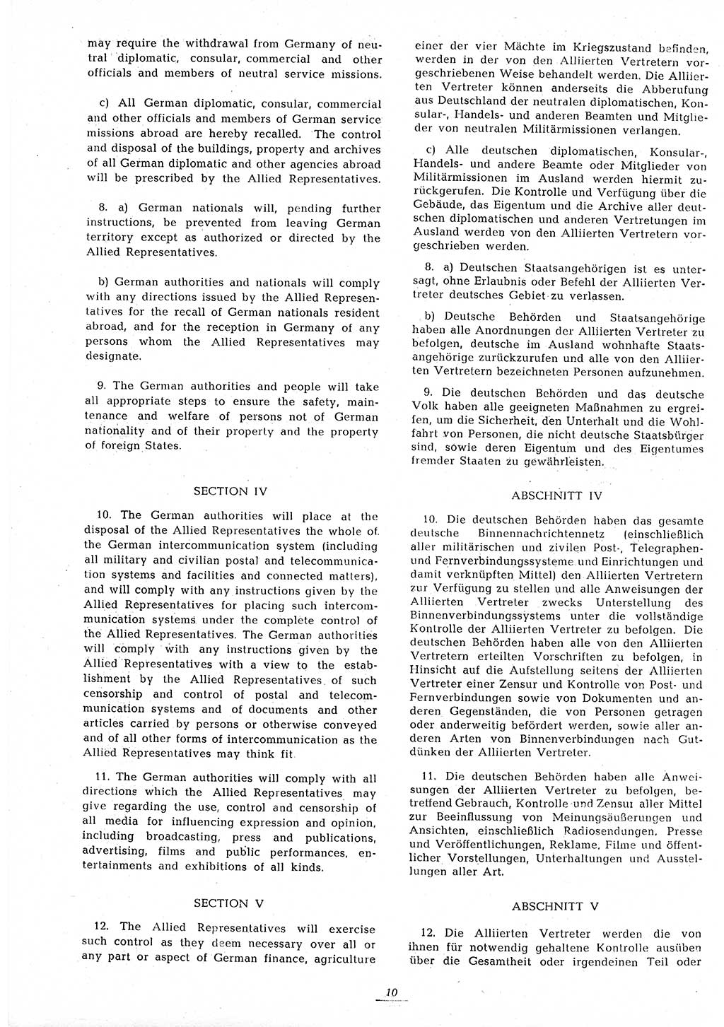 Amtsblatt des Kontrollrats (ABlKR) in Deutschland 1945, Seite 10/2 (ABlKR Dtl. 1945, S. 10/2)