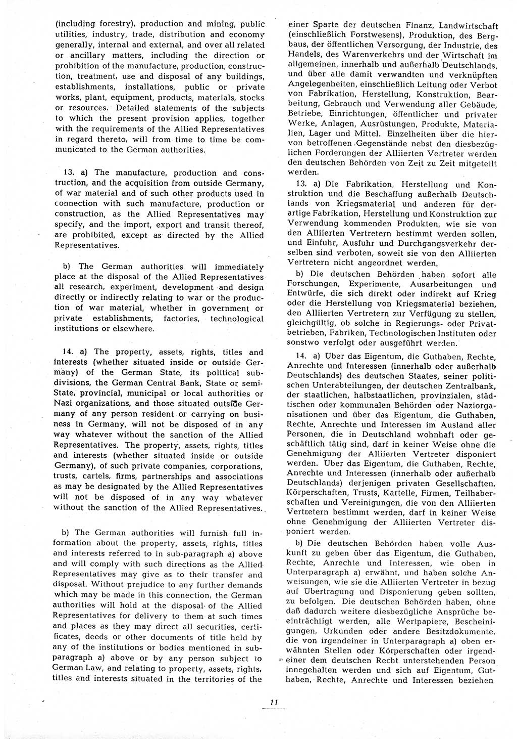 Amtsblatt des Kontrollrats (ABlKR) in Deutschland 1945, Seite 11/2 (ABlKR Dtl. 1945, S. 11/2)