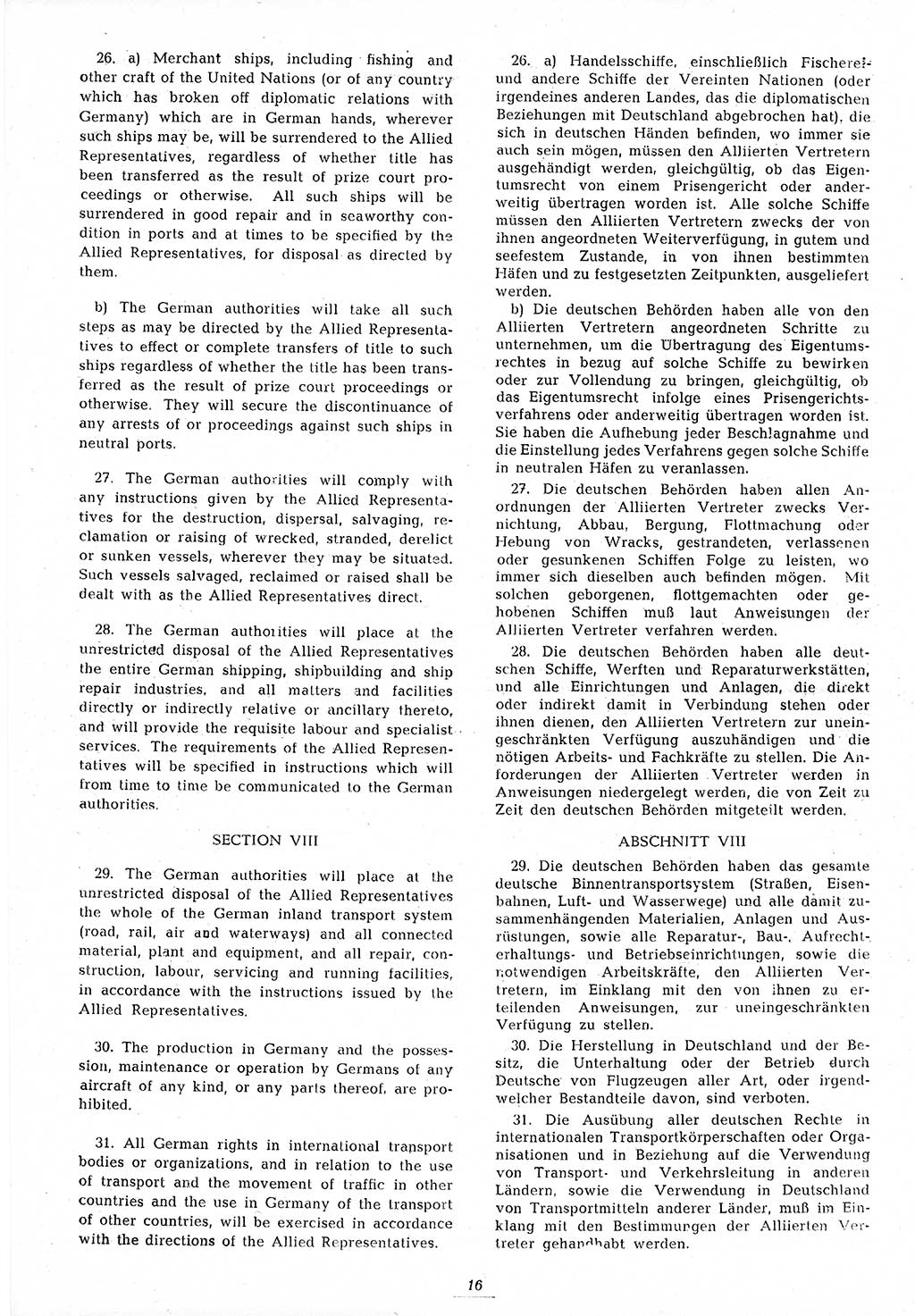 Amtsblatt des Kontrollrats (ABlKR) in Deutschland 1945, Seite 16/2 (ABlKR Dtl. 1945, S. 16/2)