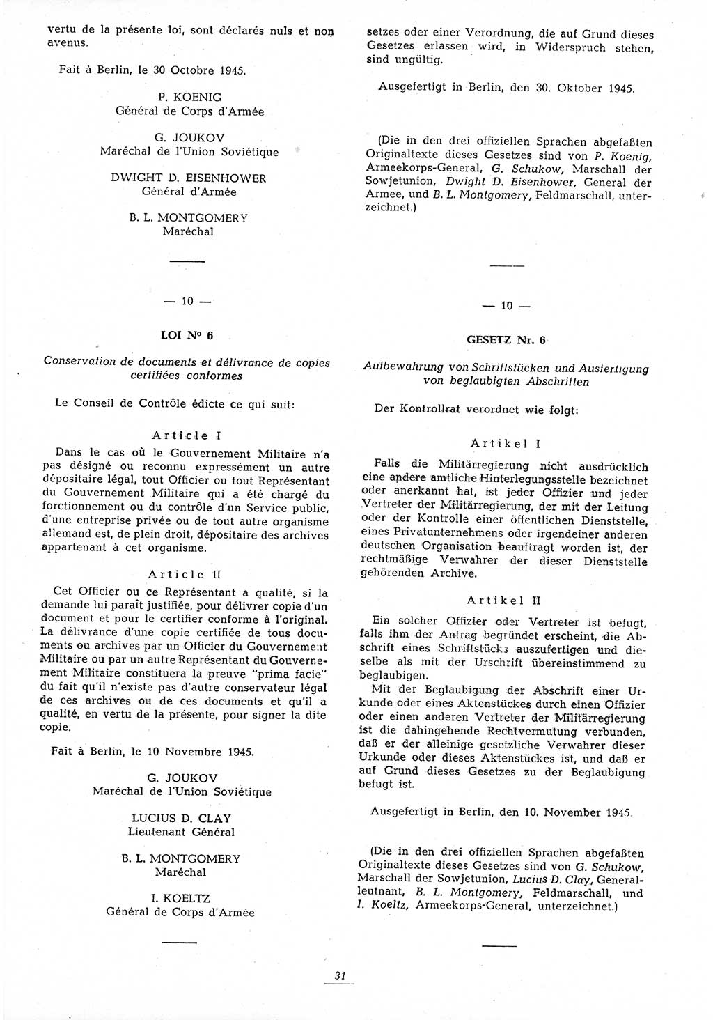 Amtsblatt des Kontrollrats (ABlKR) in Deutschland 1945, Seite 31/2 (ABlKR Dtl. 1945, S. 31/2)