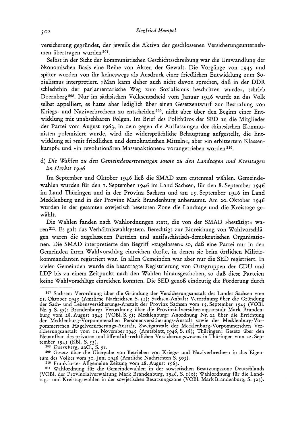 Entwicklung der Verfassungsordnung in der Sowjetzone Deutschlands [Sowjetische Besatzungszone (SBZ) Deutschlands, Deutsche Demokratische Republik (DDR)] 1945-1963, Seite 541 (Entw. VerfOrdn. SBZ DDR 1945-1963, S. 541)