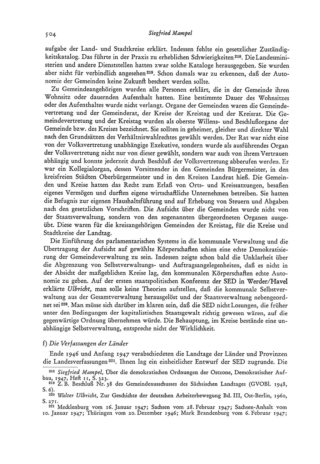 Entwicklung der Verfassungsordnung in der Sowjetzone Deutschlands [Sowjetische Besatzungszone (SBZ) Deutschlands, Deutsche Demokratische Republik (DDR)] 1945-1963, Seite 543 (Entw. VerfOrdn. SBZ DDR 1945-1963, S. 543)