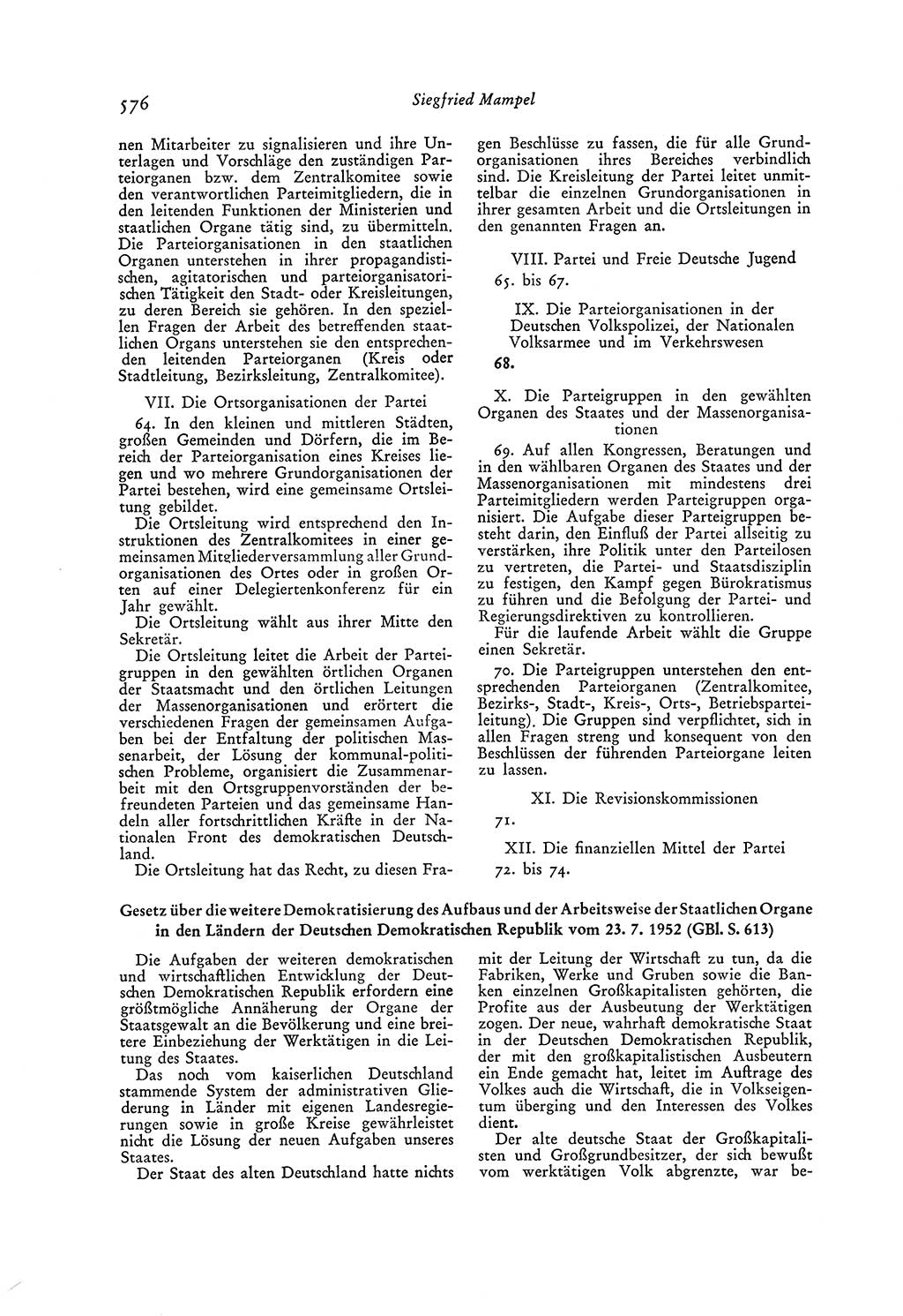 Entwicklung der Verfassungsordnung in der Sowjetzone Deutschlands [Sowjetische Besatzungszone (SBZ) Deutschlands, Deutsche Demokratische Republik (DDR)] 1945-1963, Seite 615 (Entw. VerfOrdn. SBZ DDR 1945-1963, S. 615)