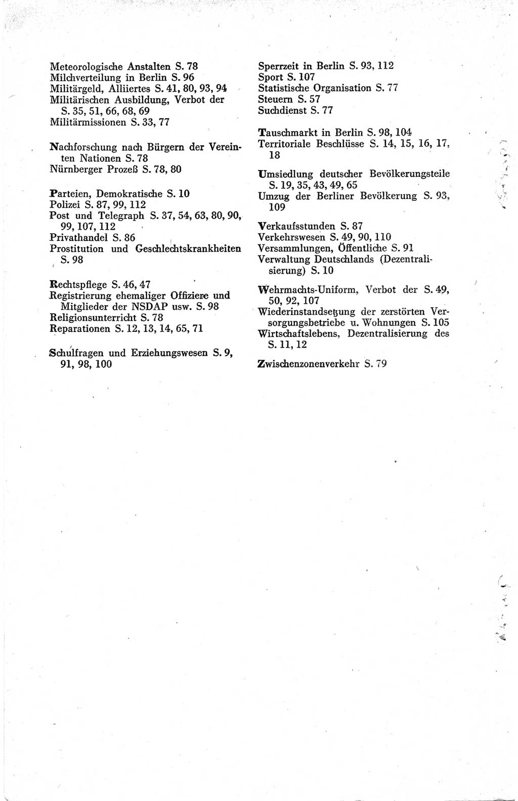 Die Berliner Konferenz der Drei Mächte - Der Alliierte Kontrollrat für Deutschland - Die Alliierte Kommandantur der Stadt Berlin, Kommuniqués, Deklarationen, Proklamationen, Gesetze, Befehle, Sammelheft 1 1945, Seite 114 (AKR Dtl., All. Kdtr. Bln., 1945, S. 114)