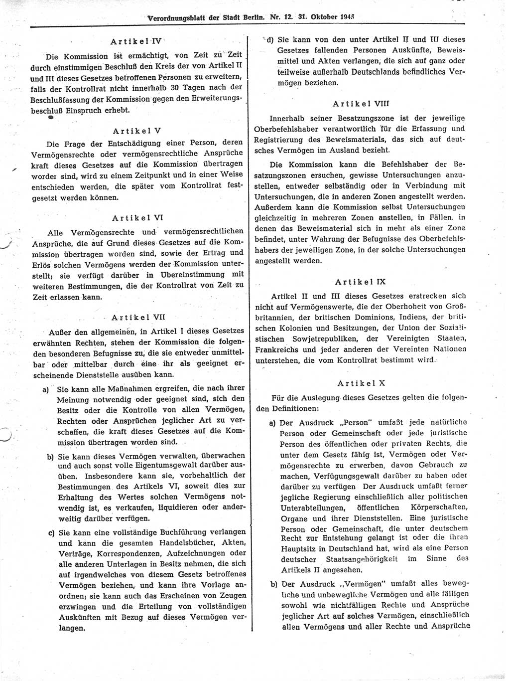 Verordnungsblatt (VOBl.) der Stadt Berlin 1945, Seite 143 (VOBl. Bln. 1945, S. 143)