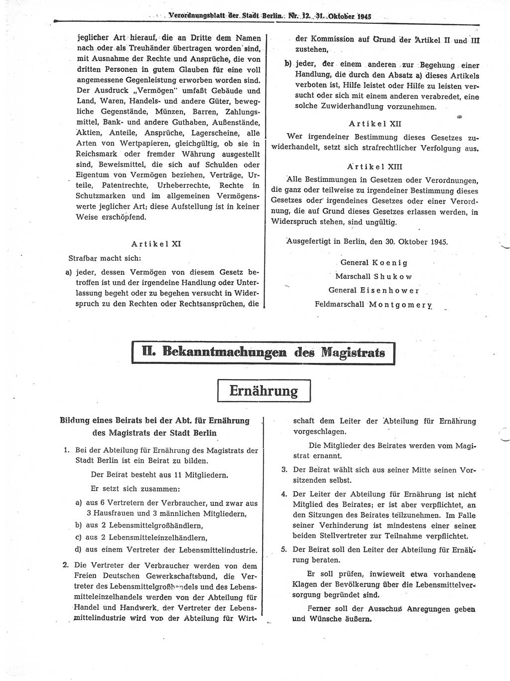 Verordnungsblatt (VOBl.) der Stadt Berlin 1945, Seite 144 (VOBl. Bln. 1945, S. 144)