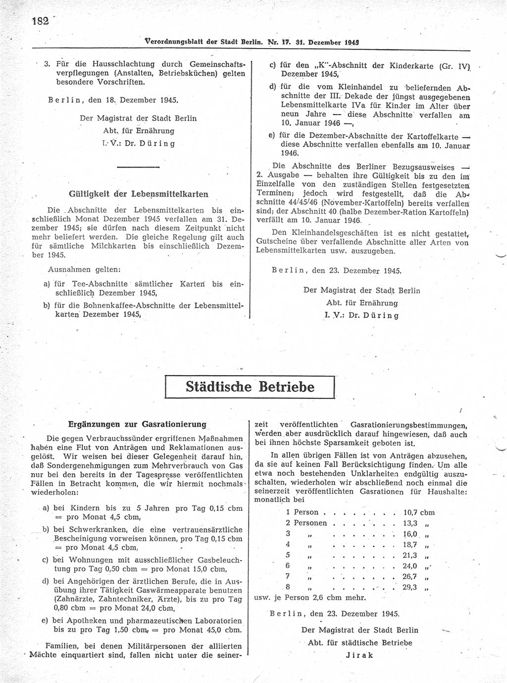 Verordnungsblatt (VOBl.) der Stadt Berlin 1945, Seite 182 (VOBl. Bln. 1945, S. 182)