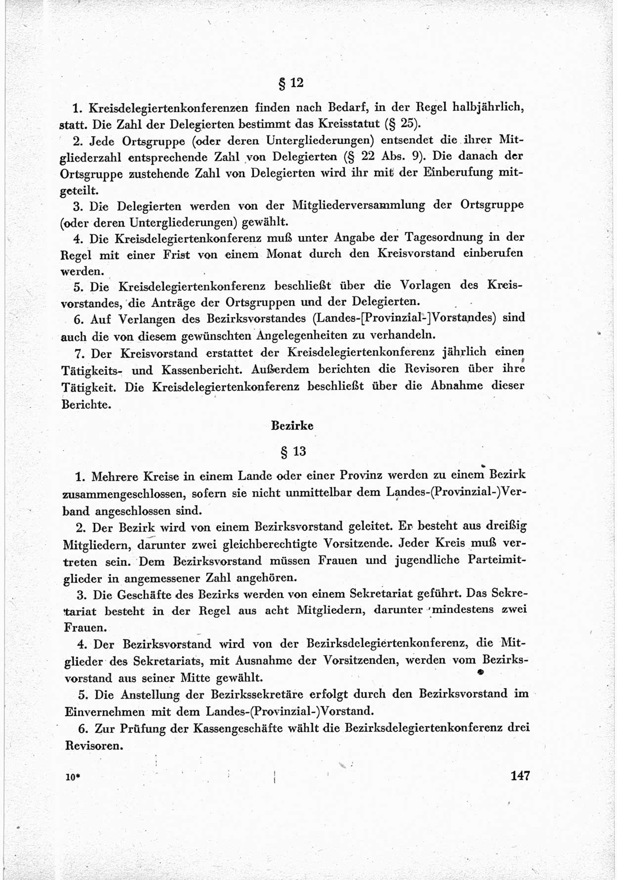 40. Parteitag der Sozialdemokratischen Partei Deutschlands (SPD) [Sowjetische Besatzungszone (SBZ) Deutschlands] am 19. und 20. April 1946 in Berlin, Seite 147 (40. PT SPD SBZ Dtl. 1946, S. 147)