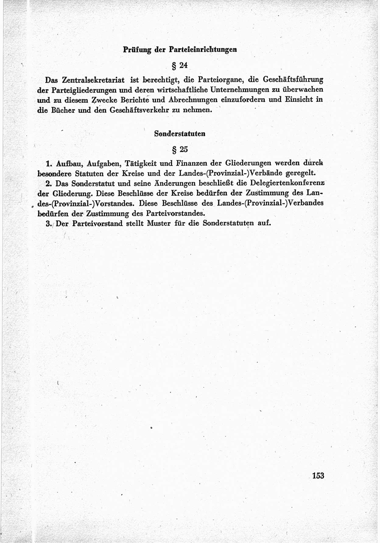 40. Parteitag der Sozialdemokratischen Partei Deutschlands (SPD) [Sowjetische Besatzungszone (SBZ) Deutschlands] am 19. und 20. April 1946 in Berlin, Seite 153 (40. PT SPD SBZ Dtl. 1946, S. 153)