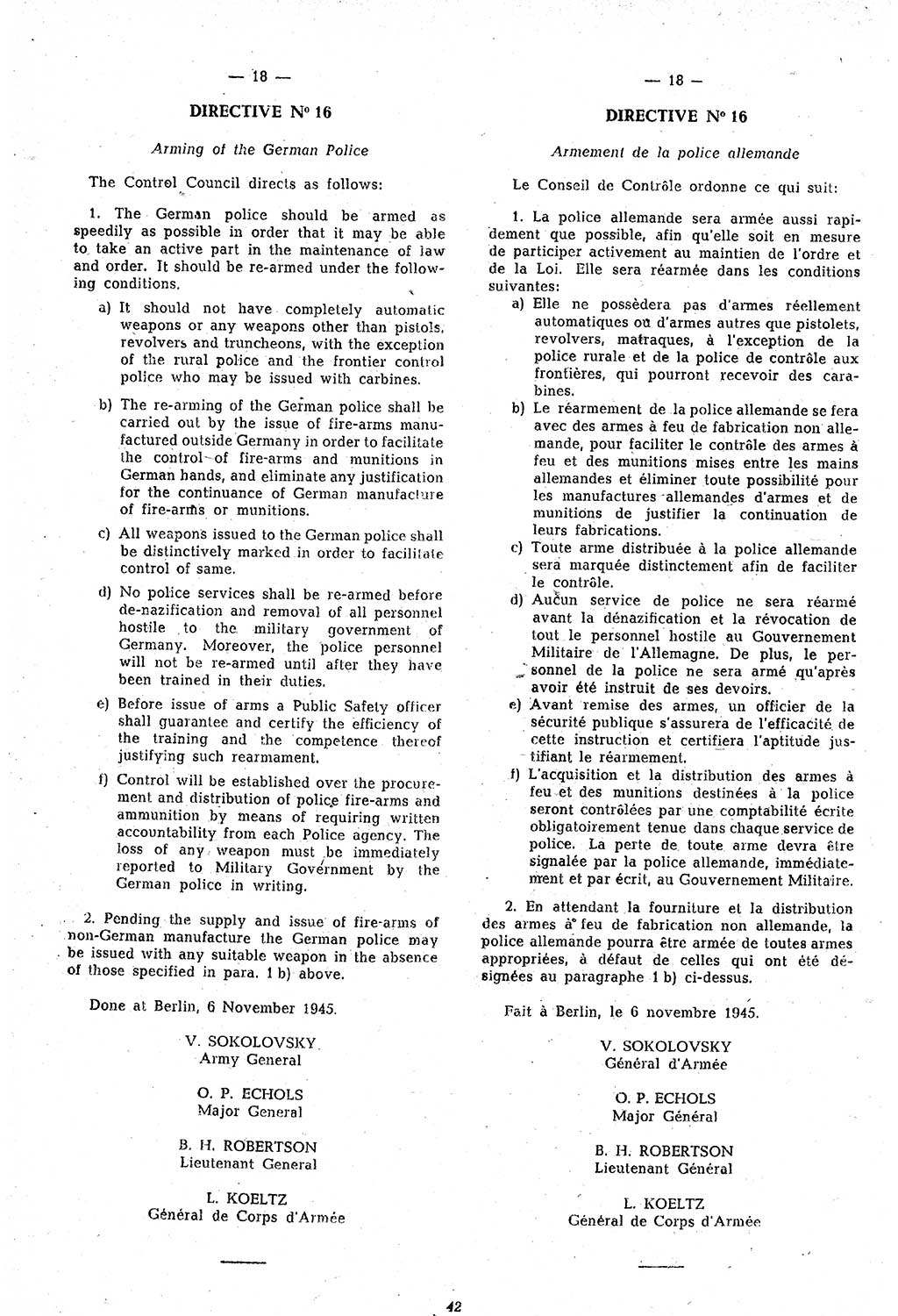 Amtsblatt des Kontrollrats (ABlKR) in Deutschland 1946, Seite 42/1 (ABlKR Dtl. 1946, S. 42/1)