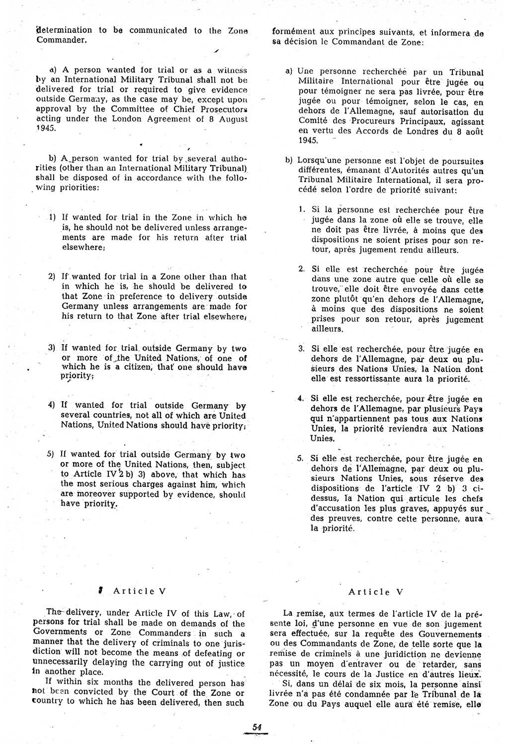 Amtsblatt des Kontrollrats (ABlKR) in Deutschland 1946, Seite 54/1 (ABlKR Dtl. 1946, S. 54/1)