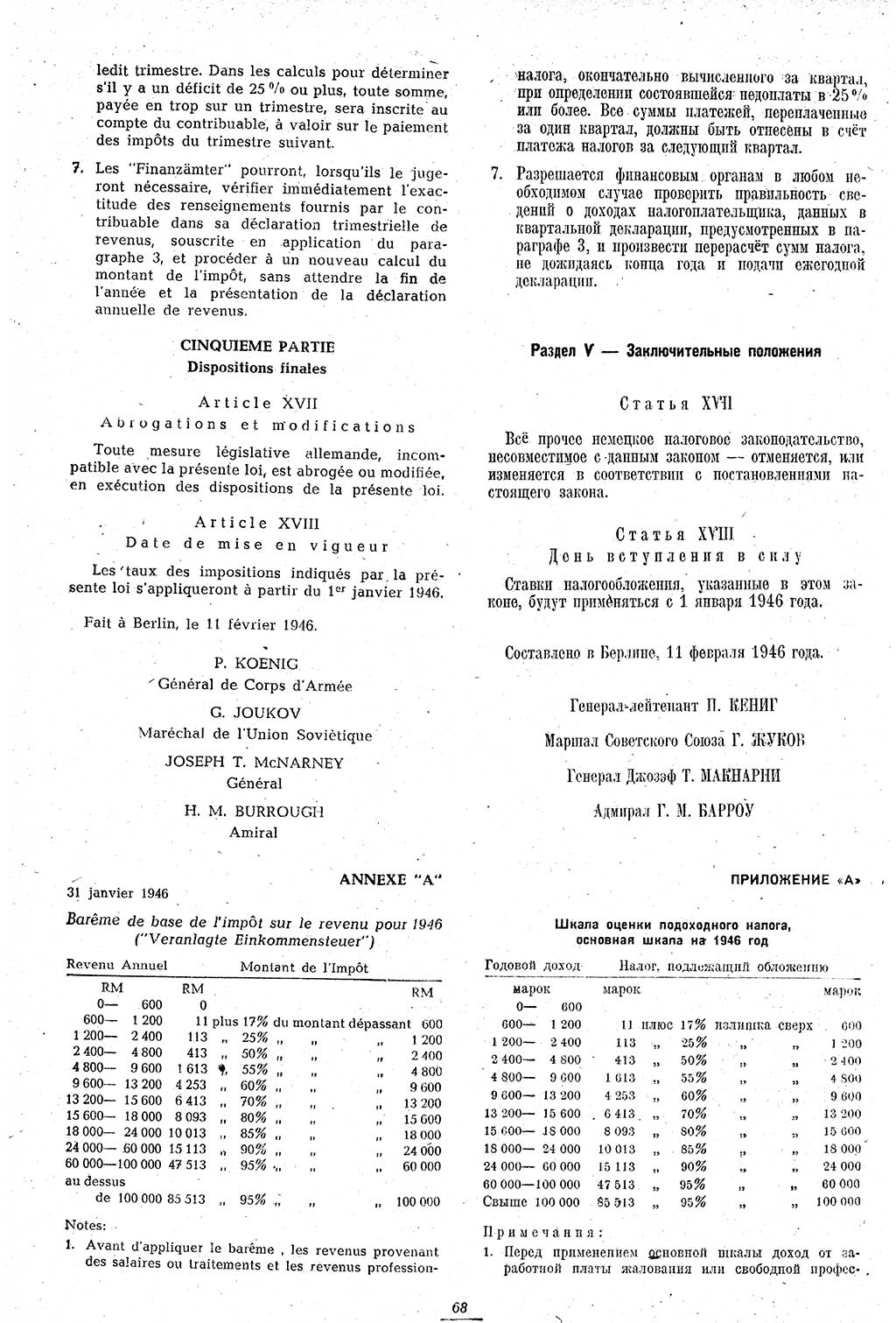 Amtsblatt des Kontrollrats (ABlKR) in Deutschland 1946, Seite 68/1 (ABlKR Dtl. 1946, S. 68/1)