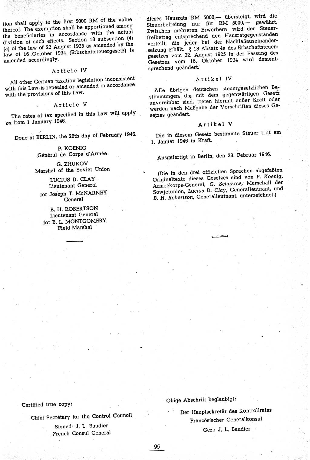 Amtsblatt des Kontrollrats (ABlKR) in Deutschland 1946, Seite 95/2 (ABlKR Dtl. 1946, S. 95/2)
