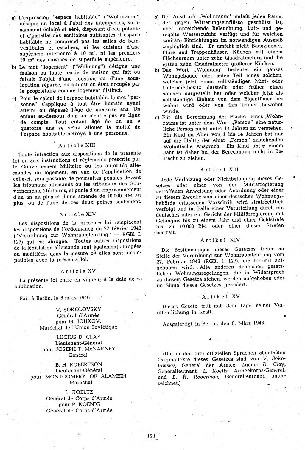 Amtsblatt des Kontrollrats (ABlKR) in Deutschland 1946, Seite 121/2 (ABlKR Dtl. 1946, S. 121/2)