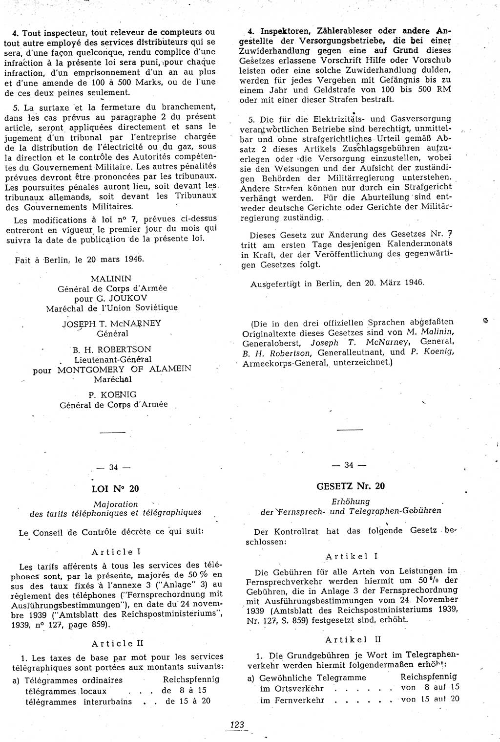 Amtsblatt des Kontrollrats (ABlKR) in Deutschland 1946, Seite 123/2 (ABlKR Dtl. 1946, S. 123/2)