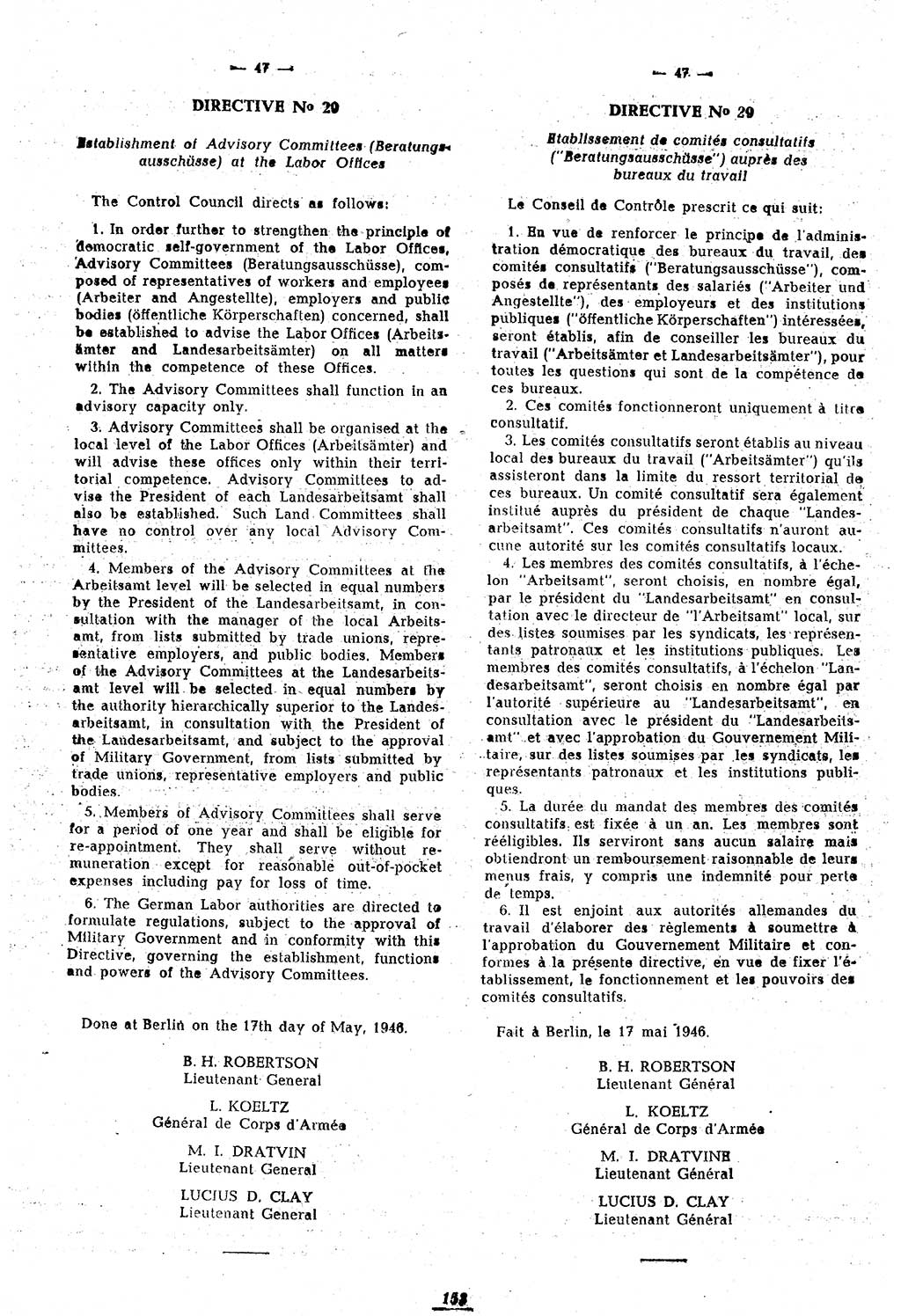 Amtsblatt des Kontrollrats (ABlKR) in Deutschland 1946, Seite 153/1 (ABlKR Dtl. 1946, S. 153/1)