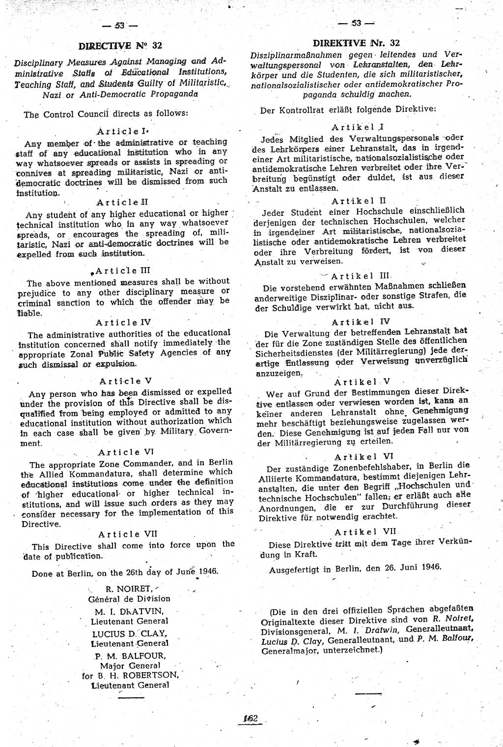 Amtsblatt des Kontrollrats (ABlKR) in Deutschland 1946, Seite 162/2 (ABlKR Dtl. 1946, S. 162/2)
