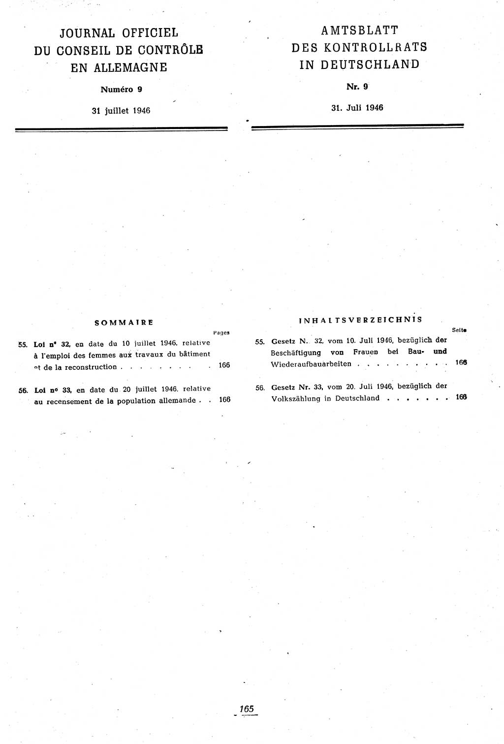 Amtsblatt des Kontrollrats (ABlKR) in Deutschland 1946, Seite 165/2 (ABlKR Dtl. 1946, S. 165/2)