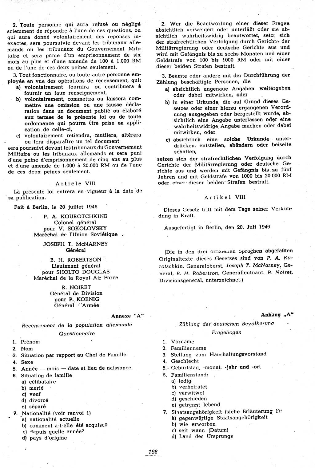 Amtsblatt des Kontrollrats (ABlKR) in Deutschland 1946, Seite 168/2 (ABlKR Dtl. 1946, S. 168/2)