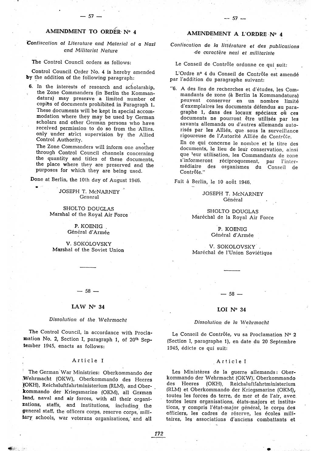 Amtsblatt des Kontrollrats (ABlKR) in Deutschland 1946, Seite 172/1 (ABlKR Dtl. 1946, S. 172/1)