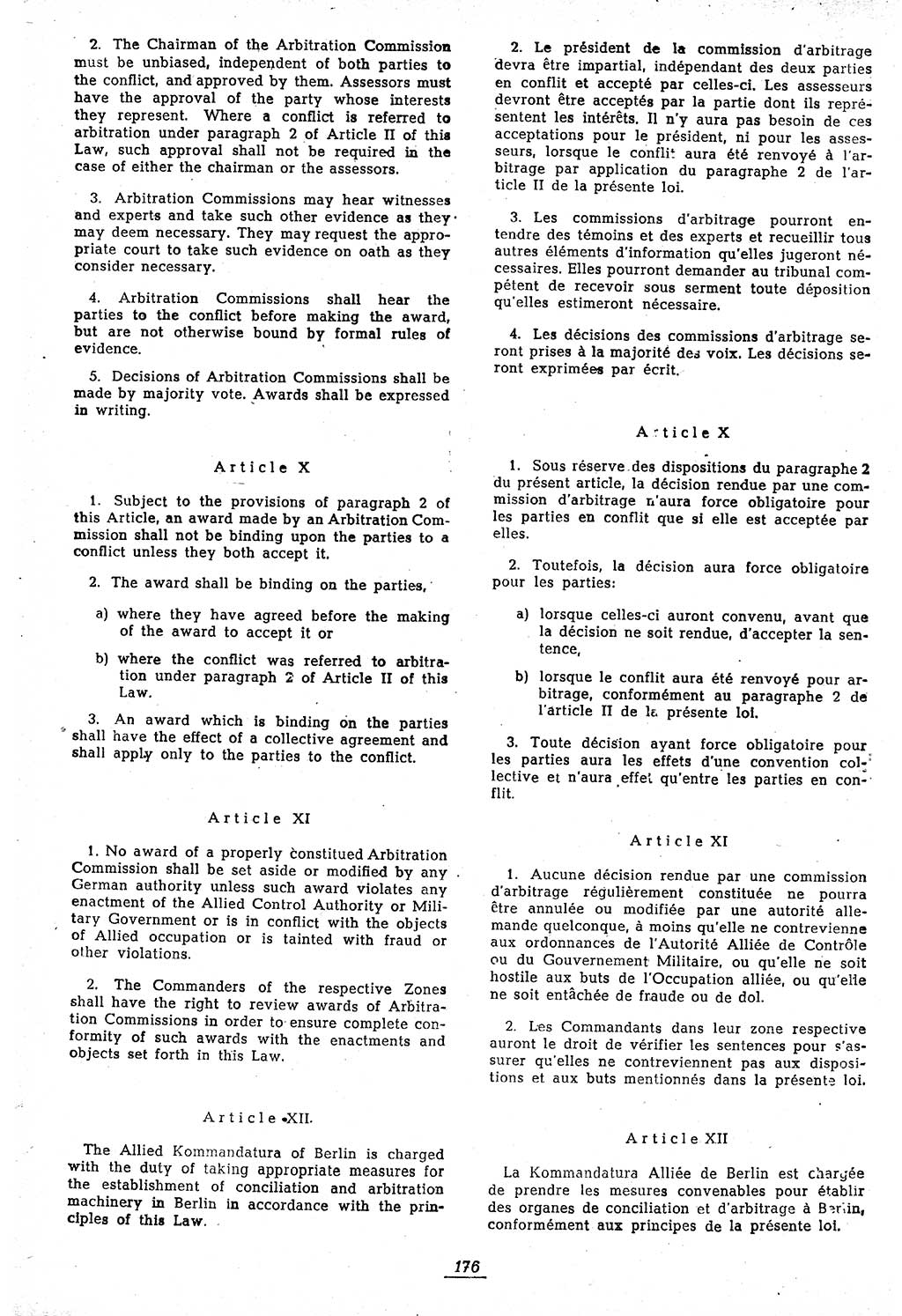 Amtsblatt des Kontrollrats (ABlKR) in Deutschland 1946, Seite 176/1 (ABlKR Dtl. 1946, S. 176/1)