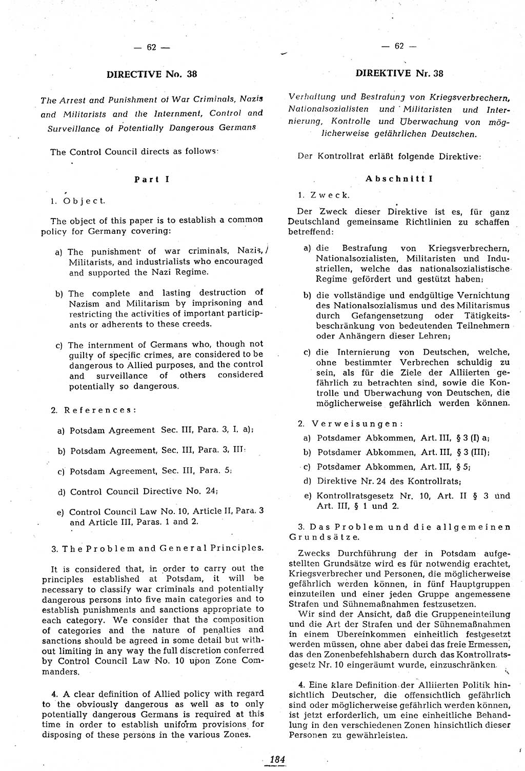 Amtsblatt des Kontrollrats (ABlKR) in Deutschland 1946, Seite 184/2 (ABlKR Dtl. 1946, S. 184/2)