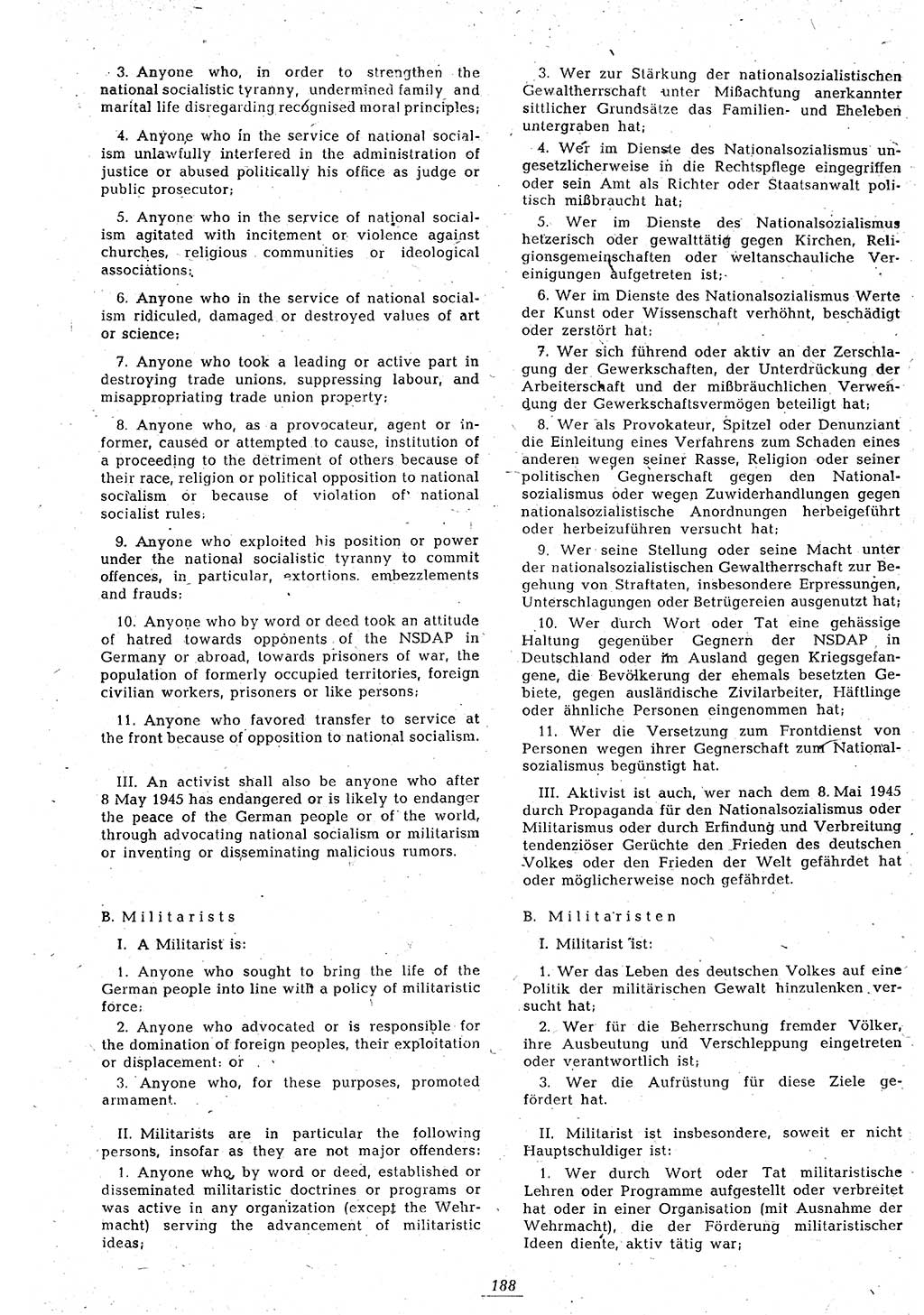 Amtsblatt des Kontrollrats (ABlKR) in Deutschland 1946, Seite 188/2 (ABlKR Dtl. 1946, S. 188/2)