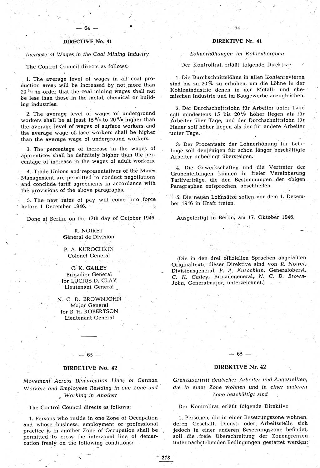 Amtsblatt des Kontrollrats (ABlKR) in Deutschland 1946, Seite 213/2 (ABlKR Dtl. 1946, S. 213/2)