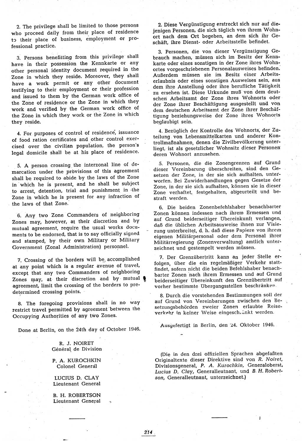 Amtsblatt des Kontrollrats (ABlKR) in Deutschland 1946, Seite 214/2 (ABlKR Dtl. 1946, S. 214/2)