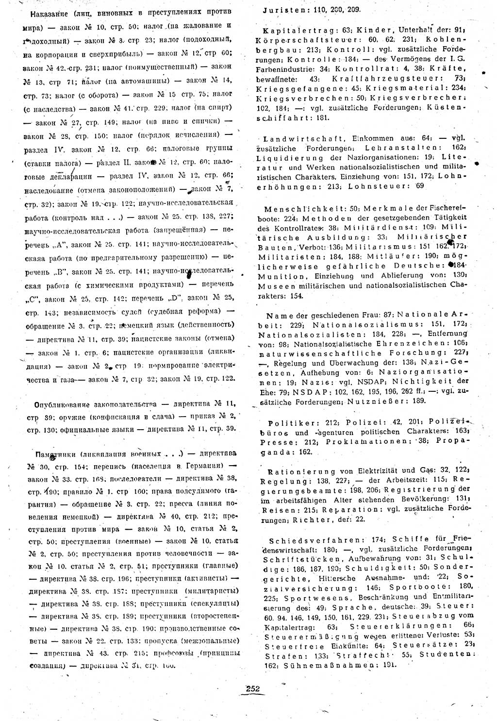 Amtsblatt des Kontrollrats (ABlKR) in Deutschland 1946, Seite 252/2 (ABlKR Dtl. 1946, S. 252/2)