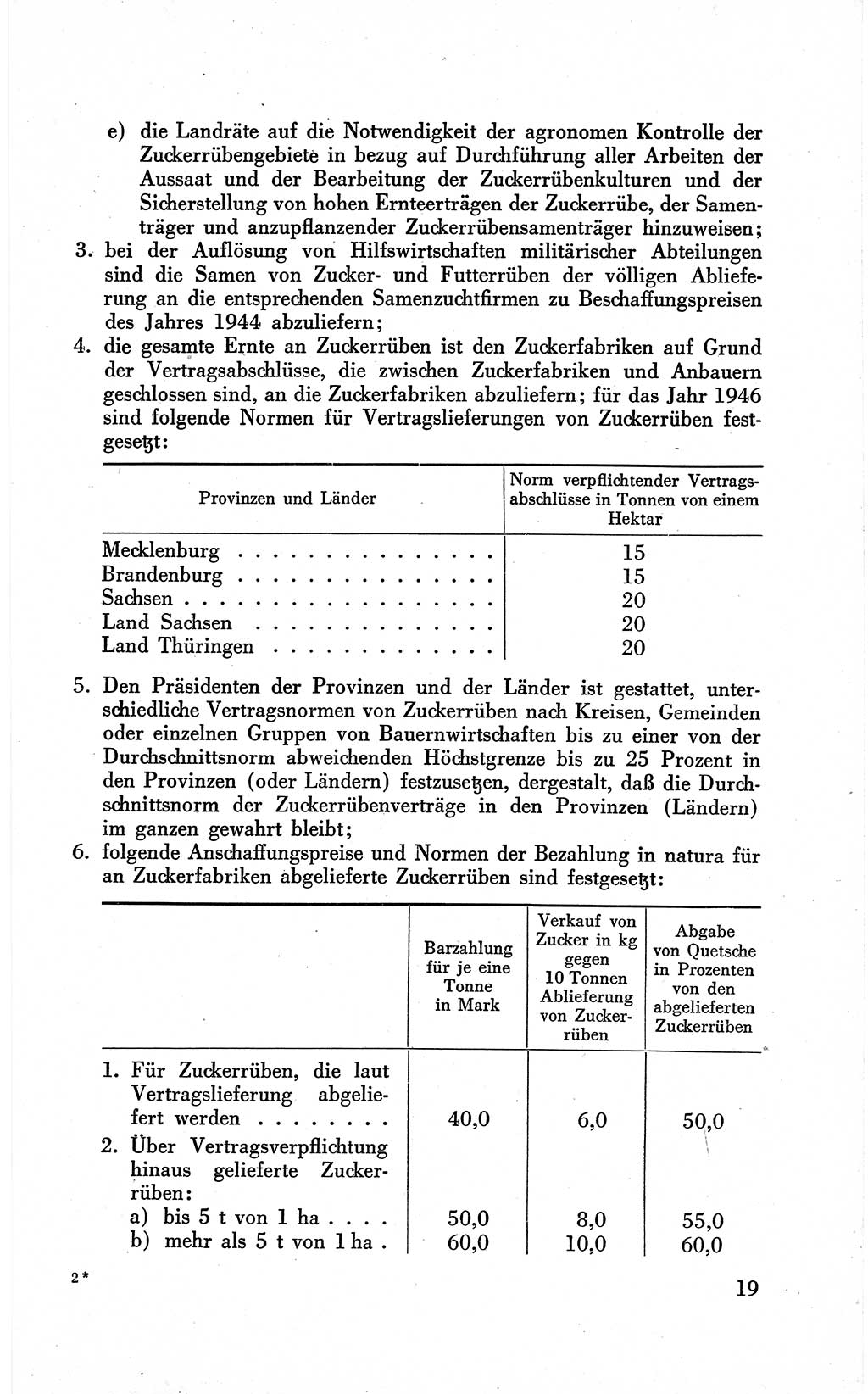 Befehle des Obersten Chefs der Sowjetischen Miltärverwaltung (SMV) in Deutschland - Aus dem Stab der Sowjetischen Militärverwaltung in Deutschland 1946 (Bef. SMV Dtl. 1946, S. 19)
