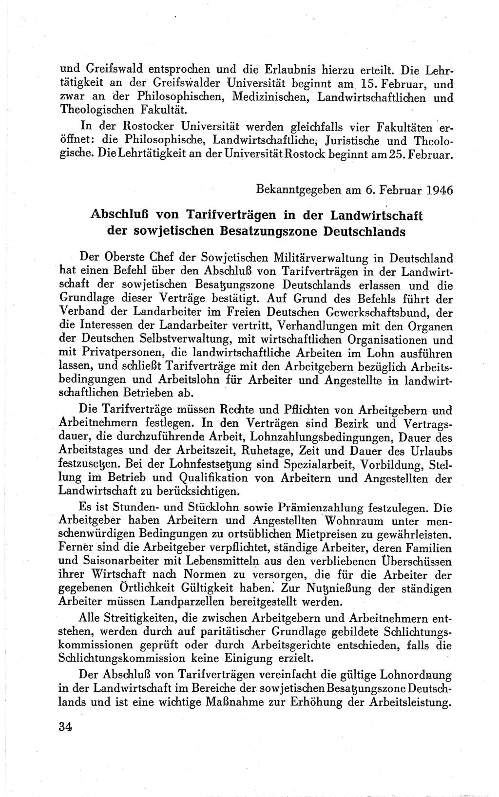 Befehle des Obersten Chefs der Sowjetischen Miltärverwaltung (SMV) in Deutschland - Aus dem Stab der Sowjetischen Militärverwaltung in Deutschland 1946 (Bef. SMV Dtl. 1946, S. 34)