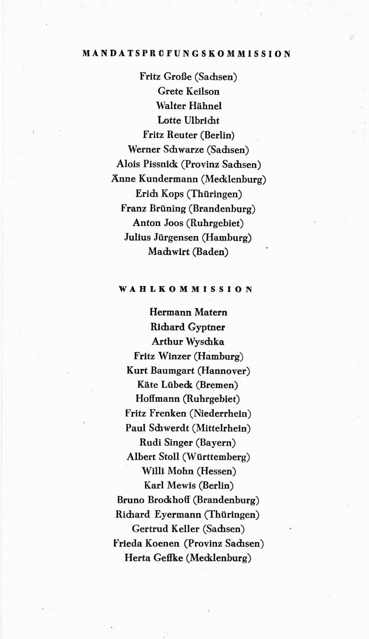 Bericht über die Verhandlungen des 15. Parteitages der Kommunistischen Partei Deutschlands (KPD) [Sowjetische Besatzungszone (SBZ) Deutschlands] am 19. und 20. April 1946 in Berlin, Seite 8 (Ber. Verh. 15. PT KPD SBZ Dtl. 1946, S. 8)