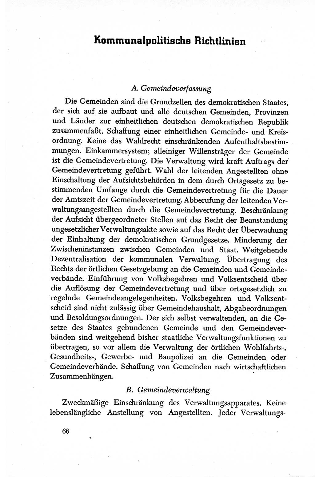Dokumente der Sozialistischen Einheitspartei Deutschlands (SED) [Sowjetische Besatzungszone (SBZ) Deutschlands] 1946-1948, Seite 66 (Dok. SED SBZ Dtl. 1946-1948, S. 66)