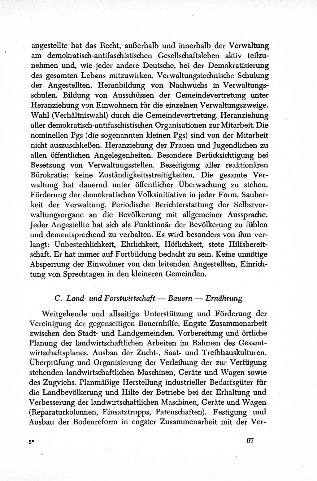 Dokumente der Sozialistischen Einheitspartei Deutschlands (SED) [Sowjetische Besatzungszone (SBZ) Deutschlands] 1946-1948, Seite 67 (Dok. SED SBZ Dtl. 1946-1948, S. 67)