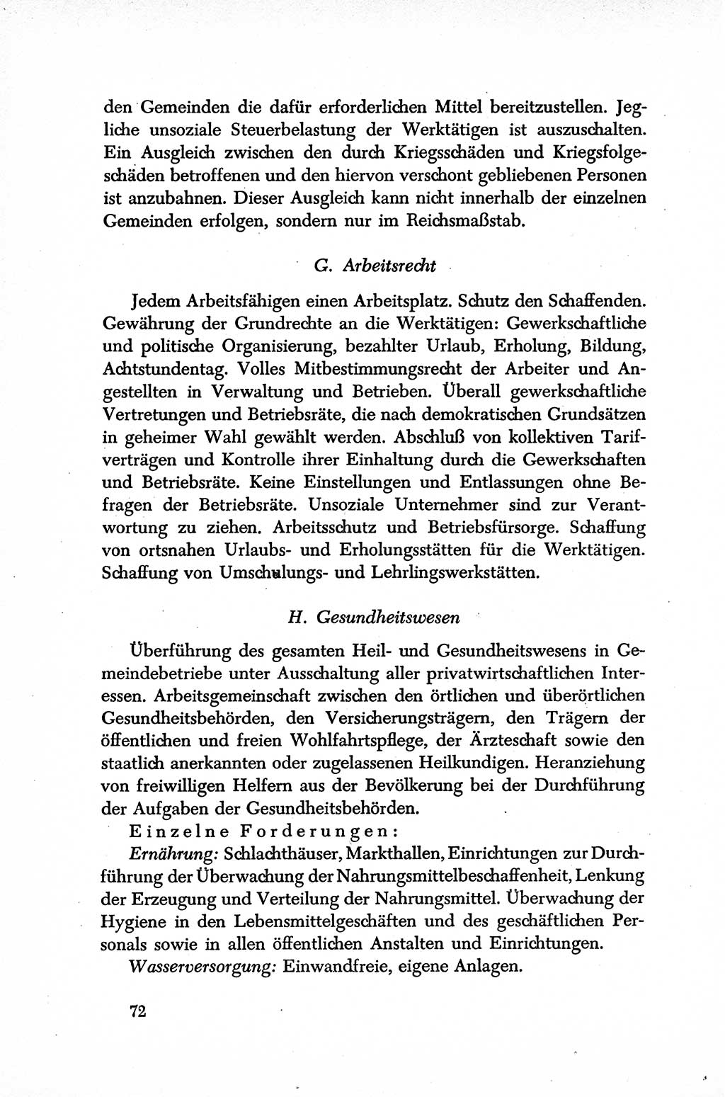 Dokumente der Sozialistischen Einheitspartei Deutschlands (SED) [Sowjetische Besatzungszone (SBZ) Deutschlands] 1946-1948, Seite 72 (Dok. SED SBZ Dtl. 1946-1948, S. 72)