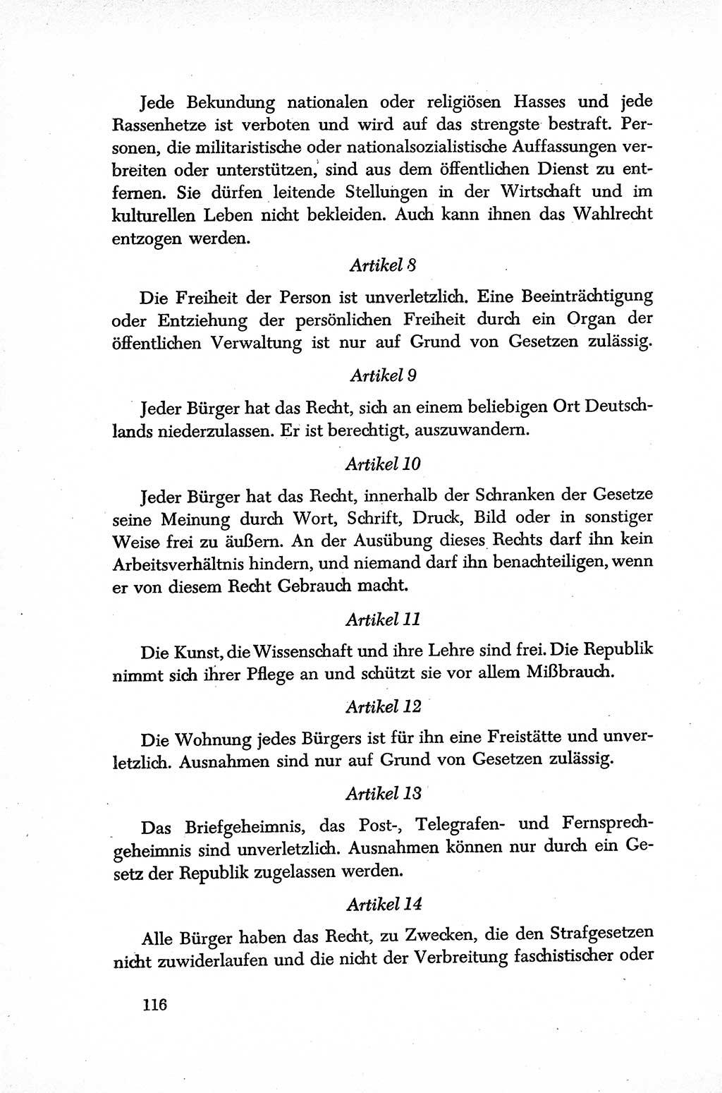 Dokumente der Sozialistischen Einheitspartei Deutschlands (SED) [Sowjetische Besatzungszone (SBZ) Deutschlands] 1946-1948, Seite 116 (Dok. SED SBZ Dtl. 1946-1948, S. 116)