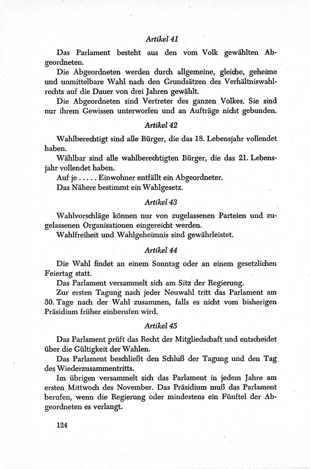 Dokumente der Sozialistischen Einheitspartei Deutschlands (SED) [Sowjetische Besatzungszone (SBZ) Deutschlands] 1946-1948, Seite 124 (Dok. SED SBZ Dtl. 1946-1948, S. 124)