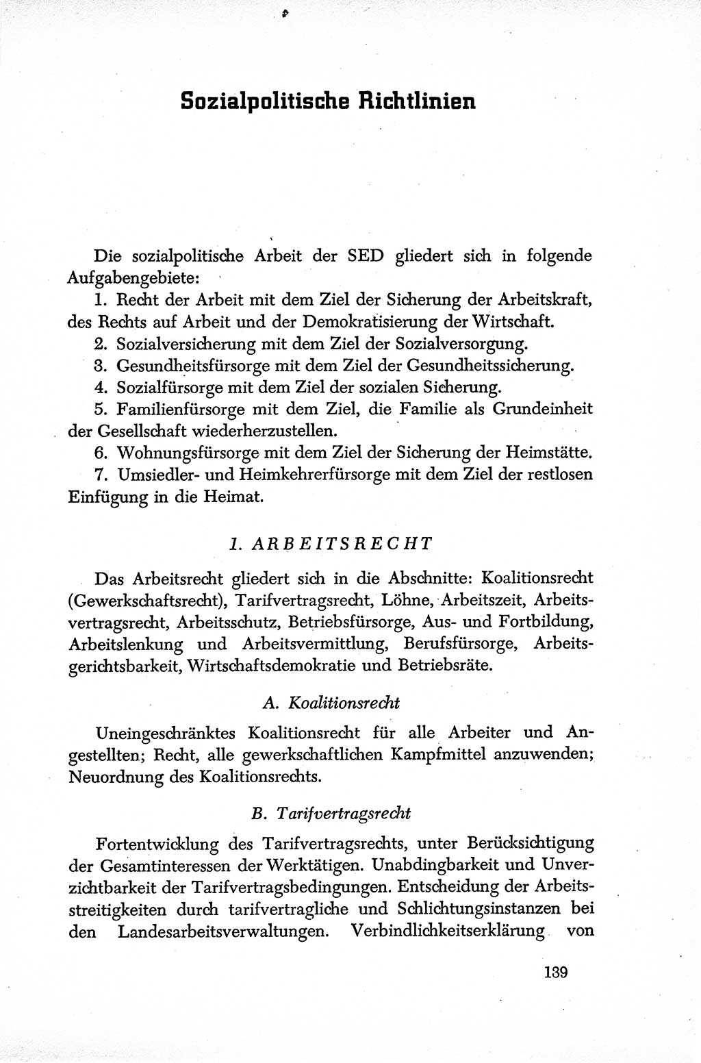 Dokumente der Sozialistischen Einheitspartei Deutschlands (SED) [Sowjetische Besatzungszone (SBZ) Deutschlands] 1946-1948, Seite 139 (Dok. SED SBZ Dtl. 1946-1948, S. 139)