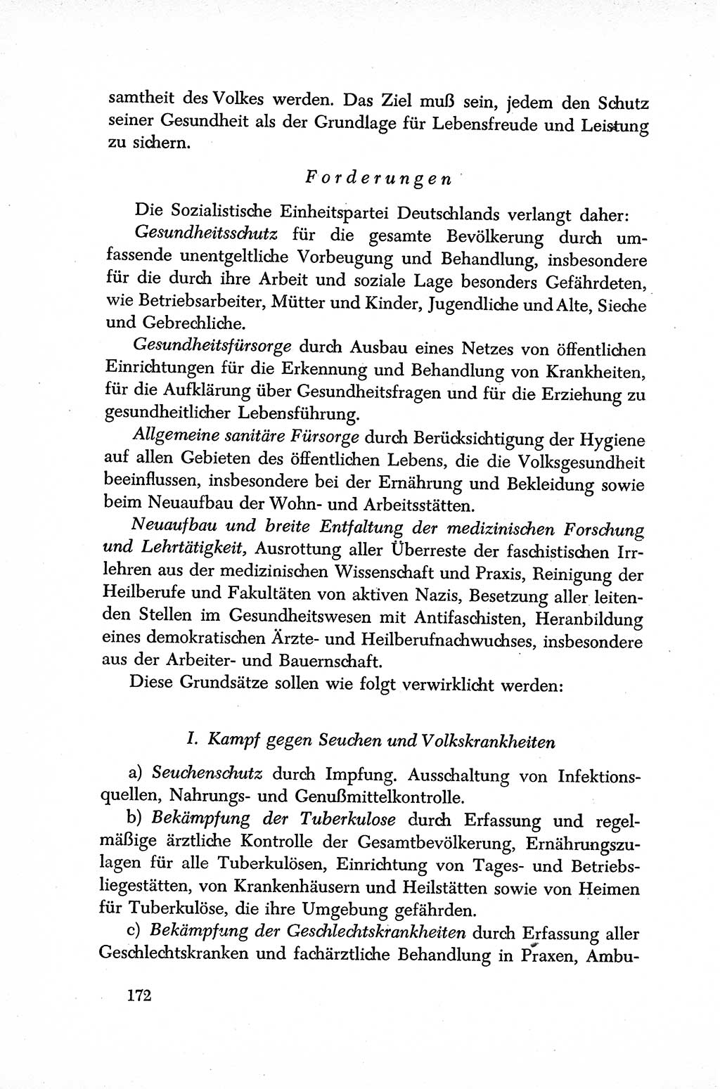 Dokumente der Sozialistischen Einheitspartei Deutschlands (SED) [Sowjetische Besatzungszone (SBZ) Deutschlands] 1946-1948, Seite 172 (Dok. SED SBZ Dtl. 1946-1948, S. 172)