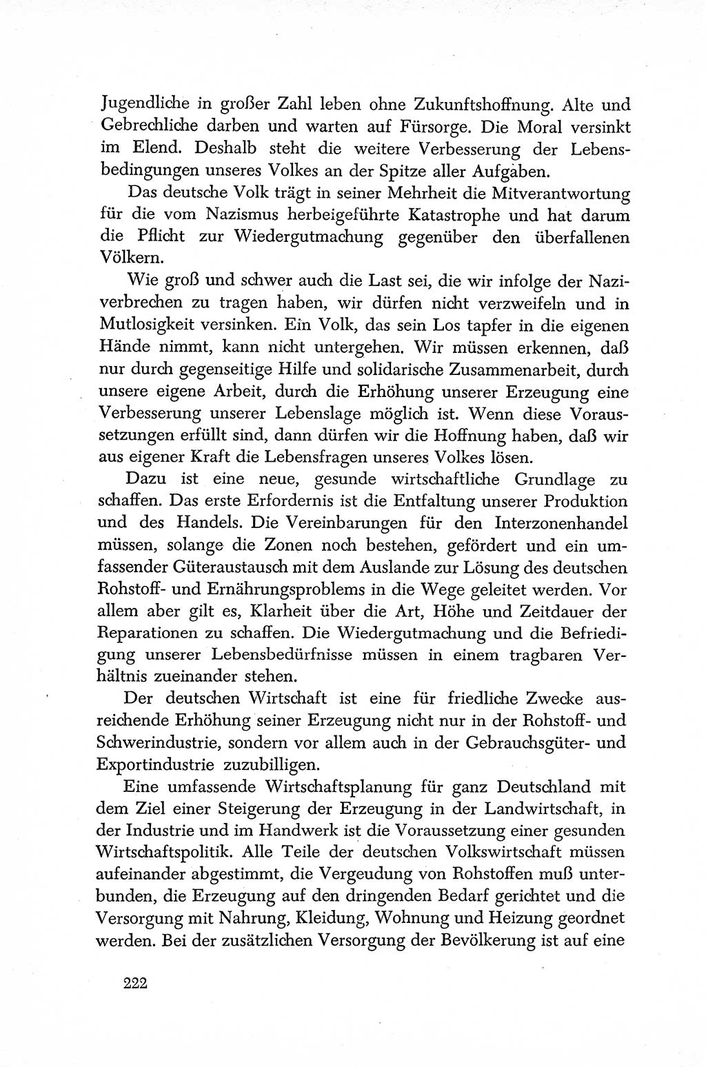 Dokumente der Sozialistischen Einheitspartei Deutschlands (SED) [Sowjetische Besatzungszone (SBZ) Deutschlands] 1946-1948, Seite 222 (Dok. SED SBZ Dtl. 1946-1948, S. 222)