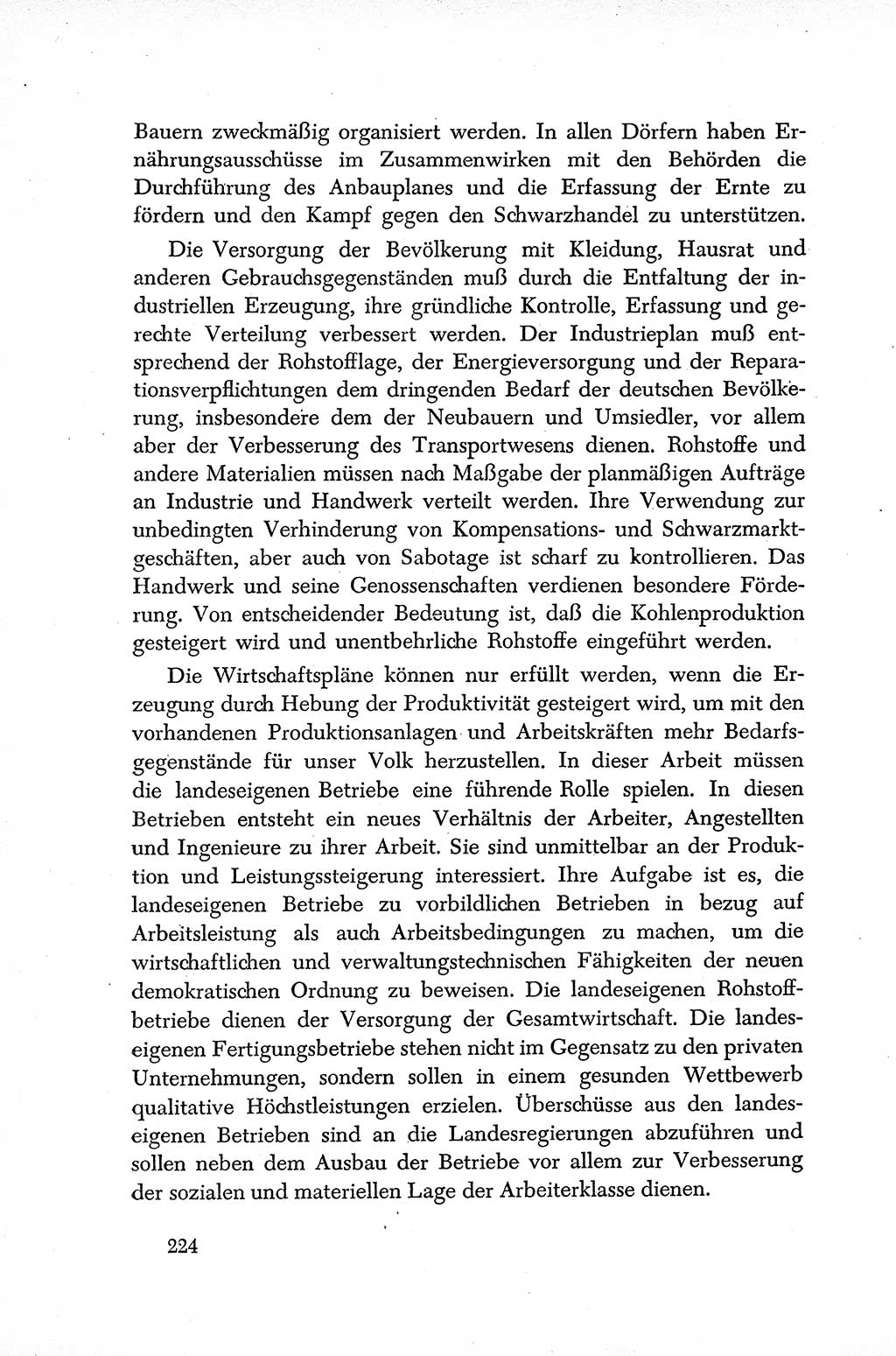 Dokumente der Sozialistischen Einheitspartei Deutschlands (SED) [Sowjetische Besatzungszone (SBZ) Deutschlands] 1946-1948, Seite 224 (Dok. SED SBZ Dtl. 1946-1948, S. 224)