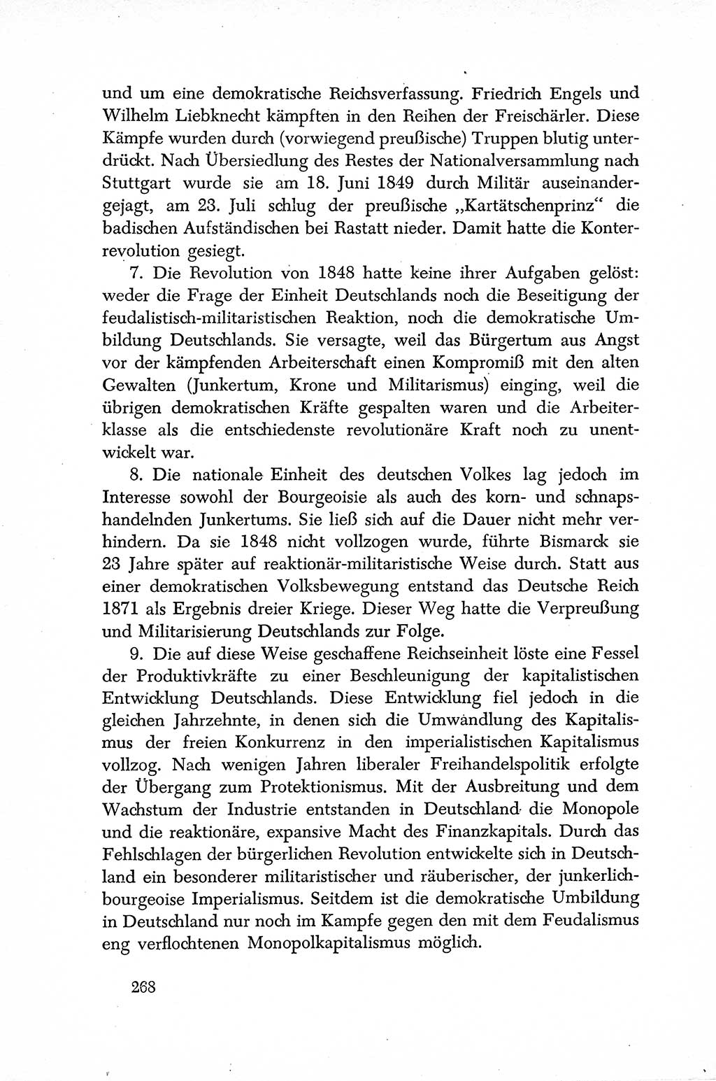 Dokumente der Sozialistischen Einheitspartei Deutschlands (SED) [Sowjetische Besatzungszone (SBZ) Deutschlands] 1946-1948, Seite 268 (Dok. SED SBZ Dtl. 1946-1948, S. 268)