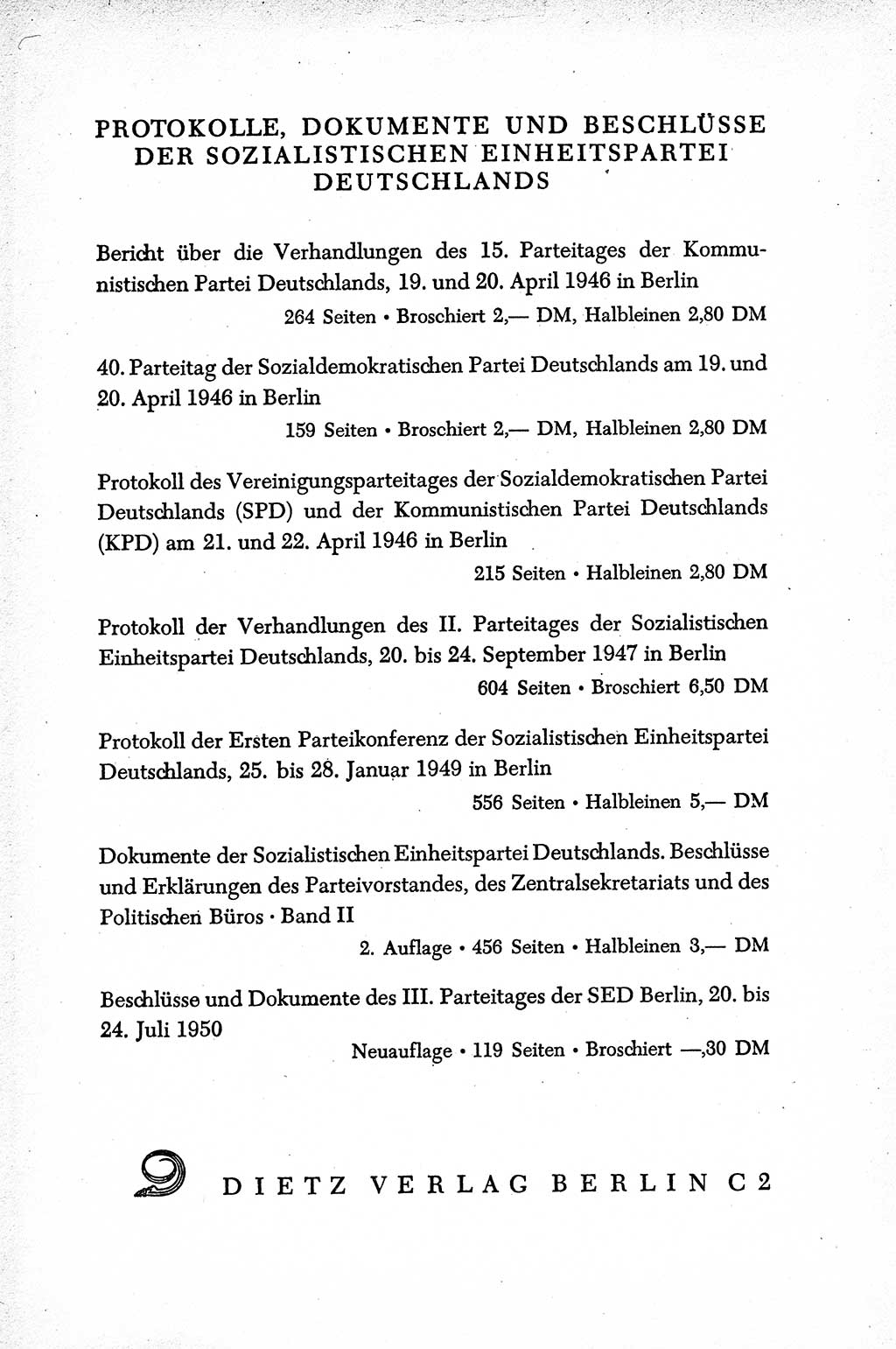 Dokumente der Sozialistischen Einheitspartei Deutschlands (SED) [Sowjetische Besatzungszone (SBZ) Deutschlands] 1946-1948, Seite 287 (Dok. SED SBZ Dtl. 1946-1948, S. 287)