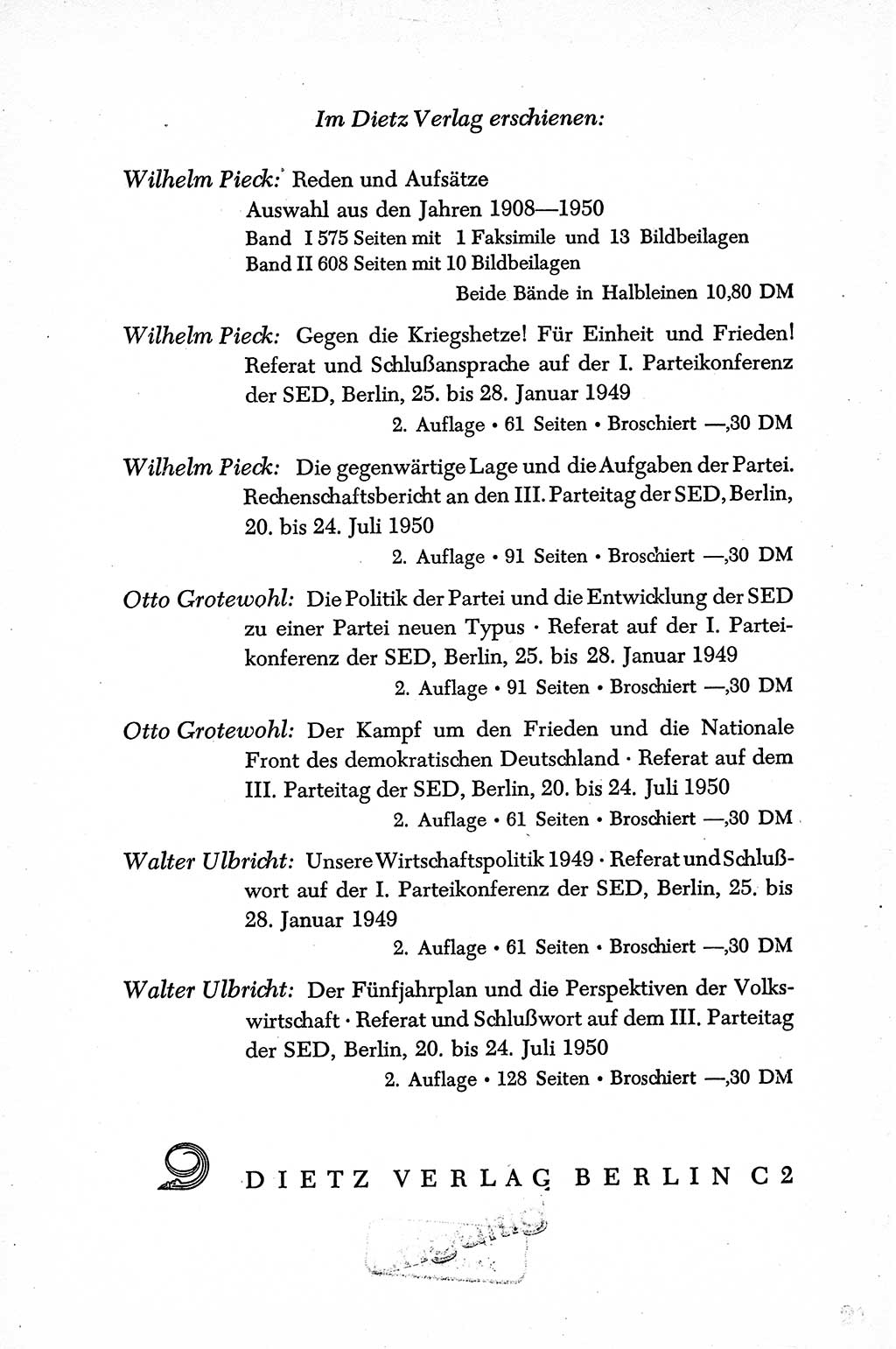 Dokumente der Sozialistischen Einheitspartei Deutschlands (SED) [Sowjetische Besatzungszone (SBZ) Deutschlands] 1946-1948, Seite 288 (Dok. SED SBZ Dtl. 1946-1948, S. 288)