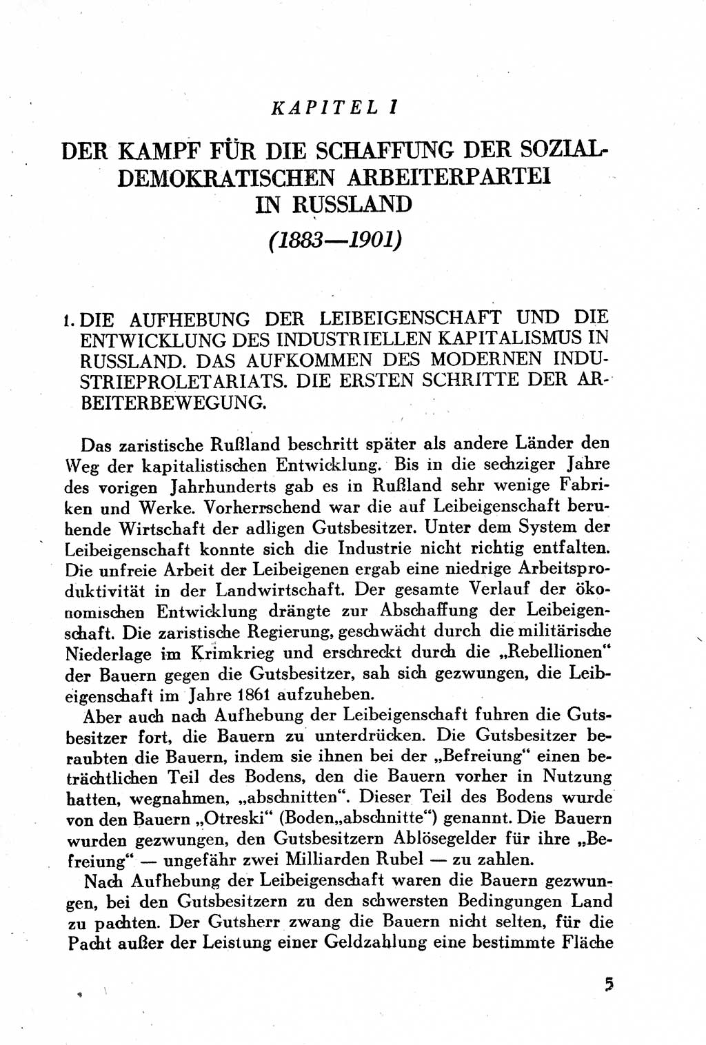 Geschichte der Kommunistischen Partei der Sowjetunion (KPdSU) [Sowjetische Besatzungszone (SBZ) Deutschlands] 1946, Seite 5 (Gesch. KPdSU SBZ Dtl. 1946, S. 5)