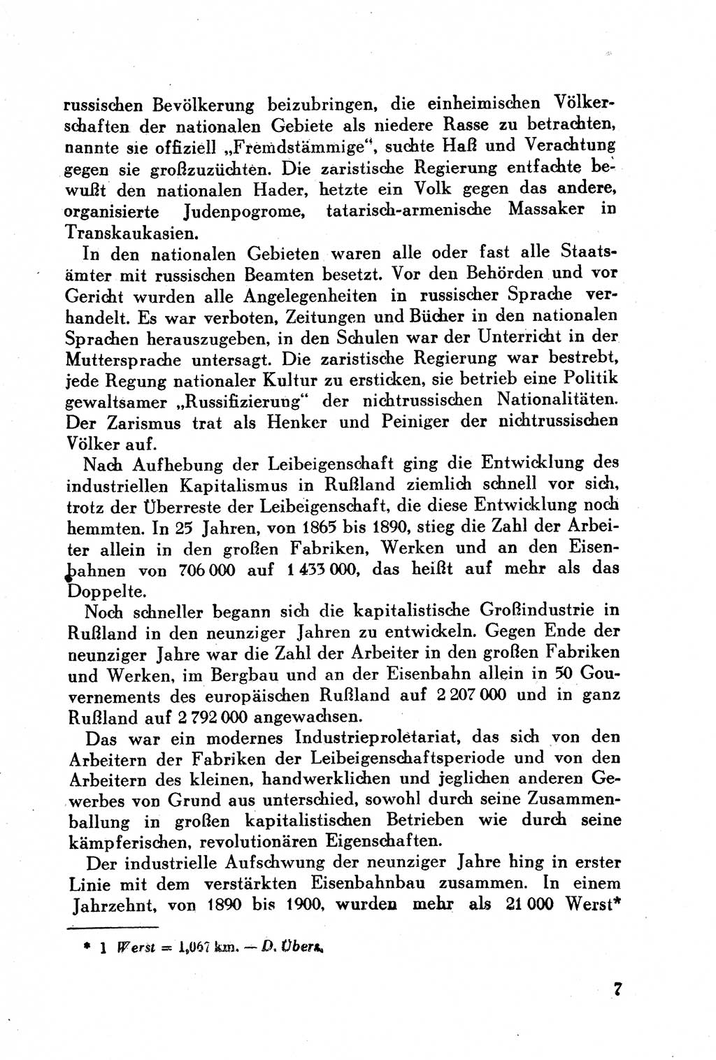 Geschichte der Kommunistischen Partei der Sowjetunion (KPdSU) [Sowjetische Besatzungszone (SBZ) Deutschlands] 1946, Seite 7 (Gesch. KPdSU SBZ Dtl. 1946, S. 7)