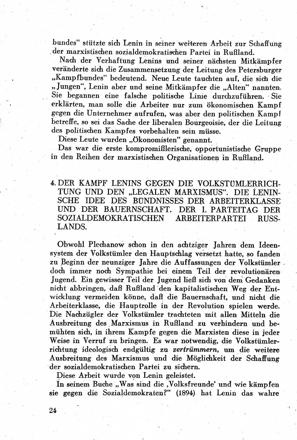 Geschichte der Kommunistischen Partei der Sowjetunion (KPdSU) [Sowjetische Besatzungszone (SBZ) Deutschlands] 1946, Seite 24 (Gesch. KPdSU SBZ Dtl. 1946, S. 24)